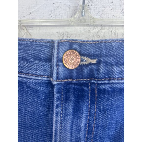 Mother The Pencil Pusher Women's 33 Denim Midi Jean Skirt Blue - Picture 3 of 10